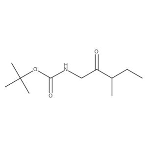 tert-butyl N-(3-methyl-2-oxopentyl)carbamate Structure