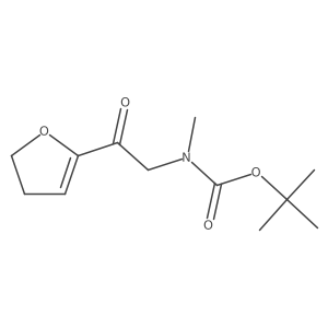 tert-butyl N-[2-(4,5-dihydrofuran-2-yl)-2-oxoethyl]-N-methylcarbamate Structure