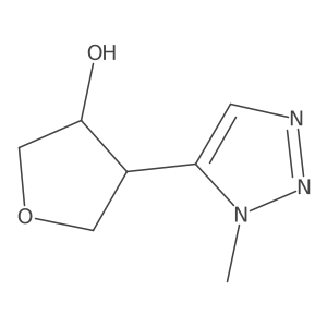 4-(1-methyl-1H-1,2,3-triazol-5-yl)oxolan-3-ol结构式