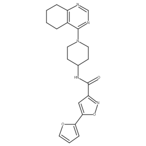 5-(furan-2-yl)-N-(1-(5,6,7,8-tetrahydroquinazolin-4-yl)piperidin-4-yl)isoxazole-3-carboxamide Structure