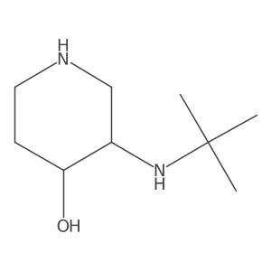 (3S,4S)-3-(tert-Butylamino)piperidin-4-ol Structure