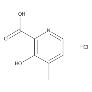 3-Hydroxy-4-methylpyridine-2-carboxylic acid hydrochloride结构式