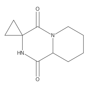 Octahydrospiro[cyclopropane-1,3'-pyrido[1,2-a]pyrazine]-1',4'-dione结构式