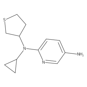 N2-cyclopropyl-N2-(tetrahydrothiophen-3-yl)pyridine-2,5-diamine Structure