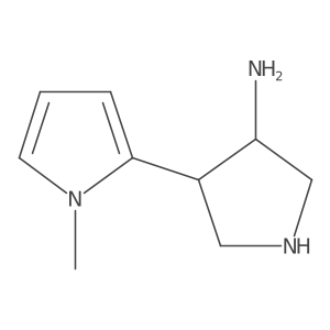 4-(1-methyl-1H-pyrrol-2-yl)pyrrolidin-3-amine结构式