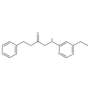 Benzyl 2-{[6-(fluoromethyl)pyrimidin-4-yl]amino}acetate Structure