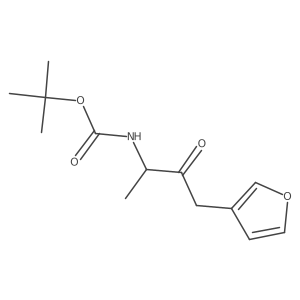 tert-butyl N-[(2S)-4-(furan-3-yl)-3-oxobutan-2-yl]carbamate Structure
