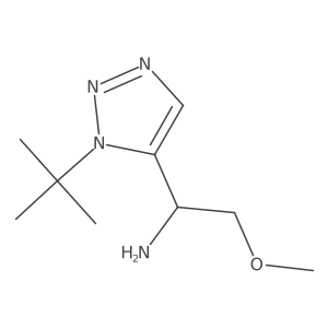 (1R)-1-(1-tert-butyl-1H-1,2,3-triazol-5-yl)-2-methoxyethan-1-amine结构式