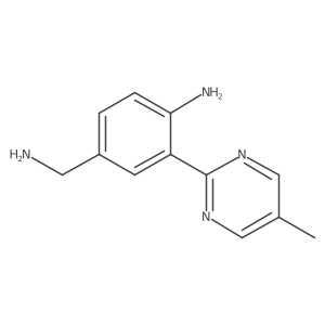 4-(Aminomethyl)-2-(5-methylpyrimidin-2-yl)aniline Structure