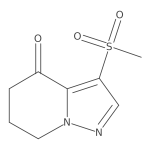 3-methanesulfonyl-4H,5H,6H,7H-pyrazolo[1,5-a]pyridin-4-one Structure
