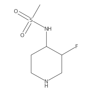 N-(3-fluoropiperidin-4-yl)methanesulfonamide Structure