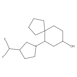 6-[3-(Difluoromethyl)pyrrolidin-1-yl]spiro[4.5]decan-8-ol Structure