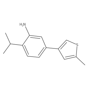 5-(5-Methylthiophen-3-yl)-2-(propan-2-yl)aniline Structure