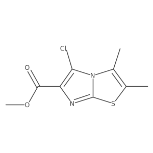 Methyl 5-chloro-2,3-dimethylimidazo[2,1-b][1,3]thiazole-6-carboxylate Structure