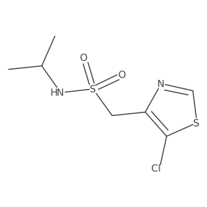 1-(5-chloro-1,3-thiazol-4-yl)-N-(propan-2-yl)methanesulfonamide Structure