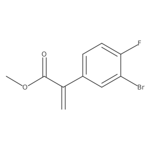 Methyl 2-(3-bromo-4-fluorophenyl)prop-2-enoate Structure
