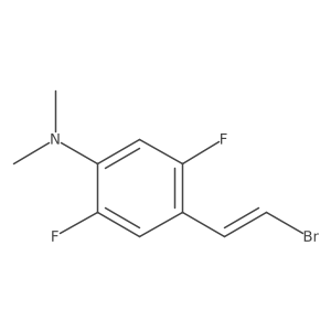 4-(2-bromoethenyl)-2,5-difluoro-N,N-dimethylaniline Structure