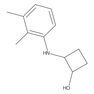 trans-2-[(2,3-Dimethylphenyl)amino]cyclobutan-1-ol结构式