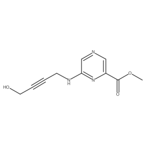 Methyl 6-[(4-hydroxybut-2-yn-1-yl)amino]pyrazine-2-carboxylate Structure