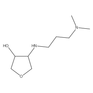(3S,4R)-4-((3-(Dimethylamino)propyl)amino)tetrahydrofuran-3-ol结构式