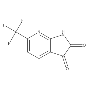 6-(Trifluoromethyl)-1H-pyrrolo[2,3-b]pyridine-2,3-dione Structure