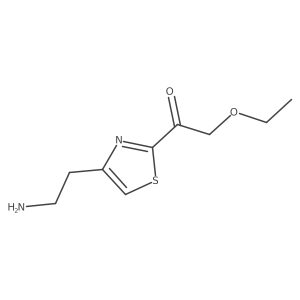 1-[4-(2-Aminoethyl)-1,3-thiazol-2-yl]-2-ethoxyethan-1-one结构式