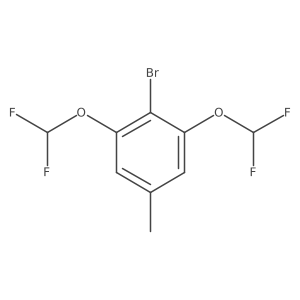2-Bromo-1,3-bis(difluoromethoxy)-5-methylbenzene结构式