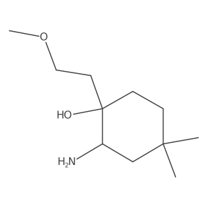 2-Amino-1-(2-methoxyethyl)-4,4-dimethylcyclohexan-1-ol Structure