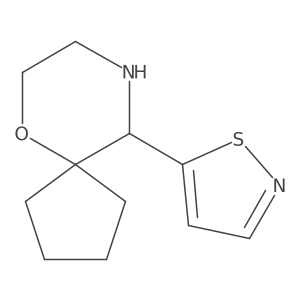 10-(1,2-Thiazol-5-yl)-6-oxa-9-azaspiro[4.5]decane Structure