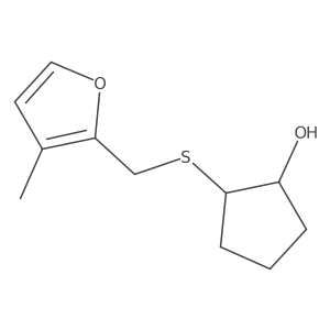 2-{[(3-Methylfuran-2-yl)methyl]sulfanyl}cyclopentan-1-ol结构式