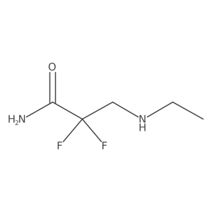 3-(Ethylamino)-2,2-difluoropropanamide Structure