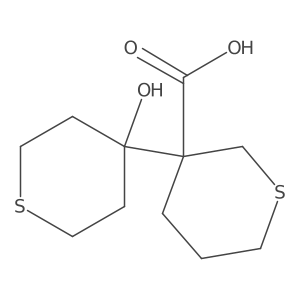 3-(4-Hydroxythian-4-yl)thiane-3-carboxylic acid结构式