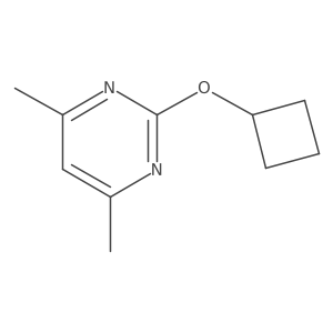 2-Cyclobutoxy-4,6-dimethylpyrimidine结构式