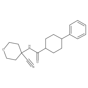 N-(4-Cyanooxan-4-yl)-4-phenylcyclohexane-1-carboxamide Structure