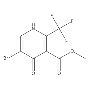 Methyl 5-bromo-4-hydroxy-2-(trifluoromethyl)nicotinate结构式