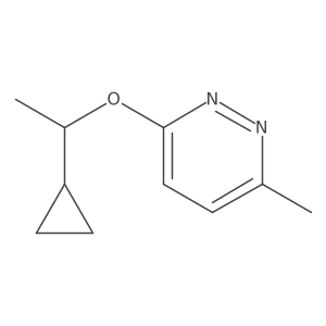 3-(1-Cyclopropylethoxy)-6-methylpyridazine Structure