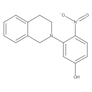 3-(3,4-Dihydro-2(1H)-isoquinolinyl)-4-nitrophenol结构式