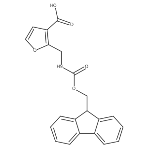 2-[(9H-Fluoren-9-ylmethoxycarbonylamino)methyl]furan-3-carboxylic acid Structure