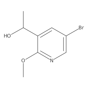 (1R)-1-(5-bromo-2-methoxypyridin-3-yl)ethan-1-ol Structure
