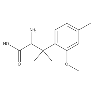 2-Amino-3-(2-methoxy-4-methylphenyl)-3-methylbutanoic acid Structure