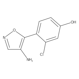 4-(4-Amino-1,2-oxazol-5-yl)-3-chlorophenol Structure