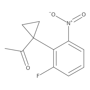 1-[1-(2-Fluoro-6-nitrophenyl)cyclopropyl]ethan-1-one Structure
