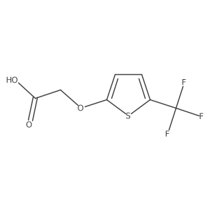 2-{[5-(Trifluoromethyl)thiophen-2-yl]oxy}acetic acid Structure