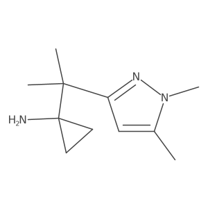 1-[2-(1,5-dimethyl-1H-pyrazol-3-yl)propan-2-yl]cyclopropan-1-amine Structure