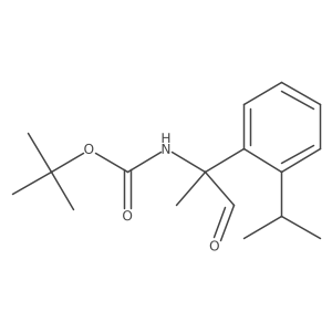 tert-butyl N-{1-oxo-2-[2-(propan-2-yl)phenyl]propan-2-yl}carbamate结构式