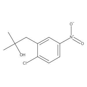 1-(2-Chloro-5-nitrophenyl)-2-methylpropan-2-ol结构式