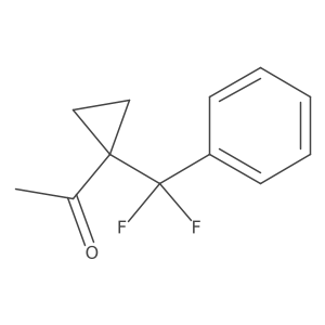 1-{1-[Difluoro(phenyl)methyl]cyclopropyl}ethan-1-one Structure