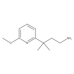 3-(6-Methoxypyridin-2-yl)-3-methylbutan-1-amine结构式