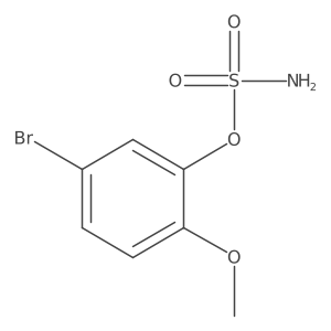 5-Bromo-2-methoxyphenyl sulfamate Structure
