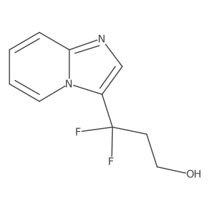 3,3-Difluoro-3-{imidazo[1,2-a]pyridin-3-yl}propan-1-ol Structure